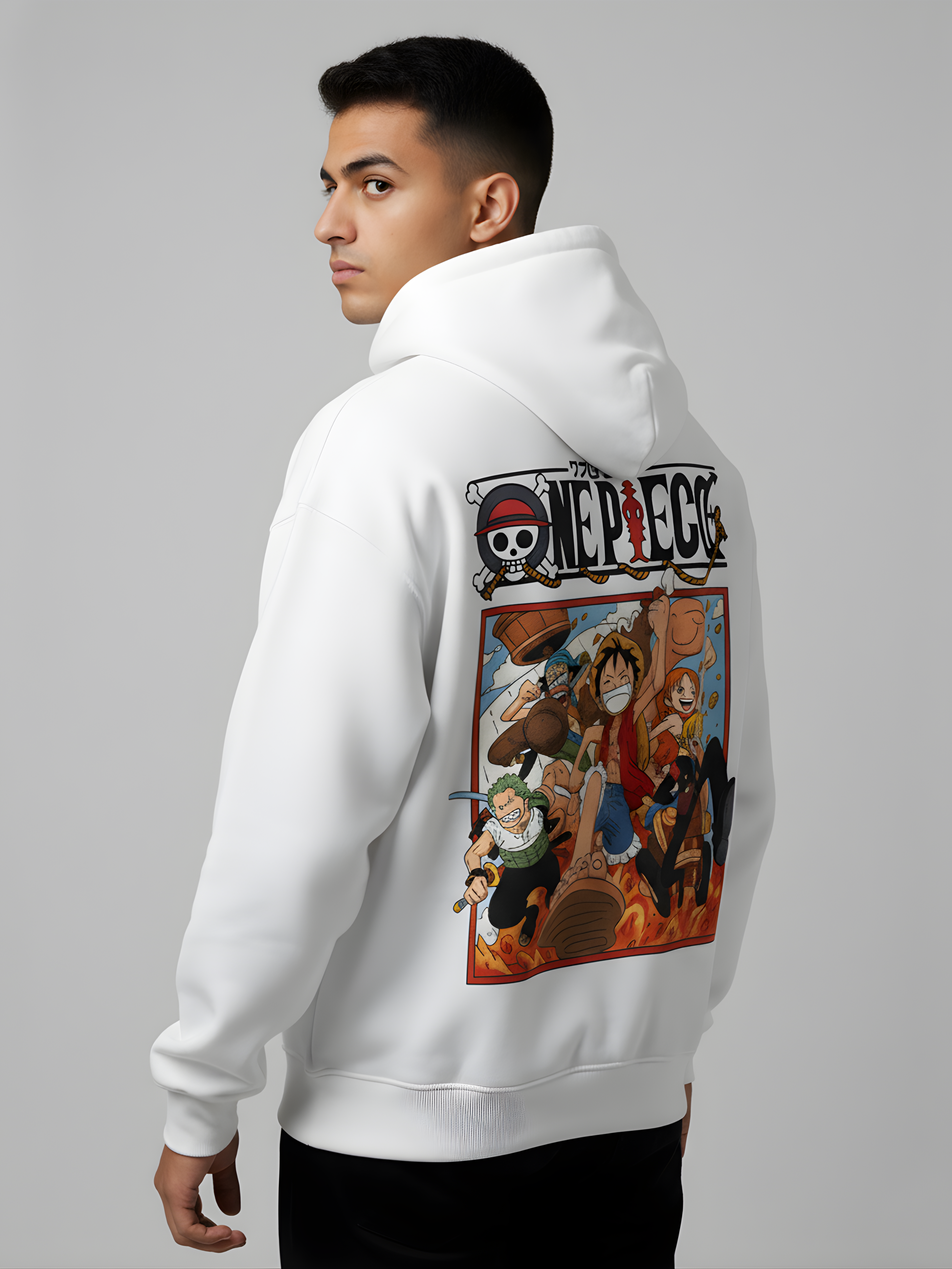 One Piece Oversized Hoodie – Pirate King’s Bold Journey