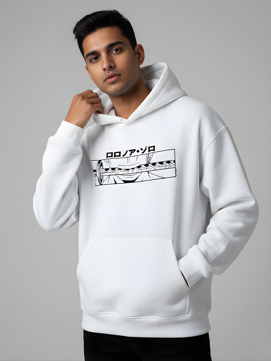 Zoro Oversized Hoodie – Three-Sword Resolute
