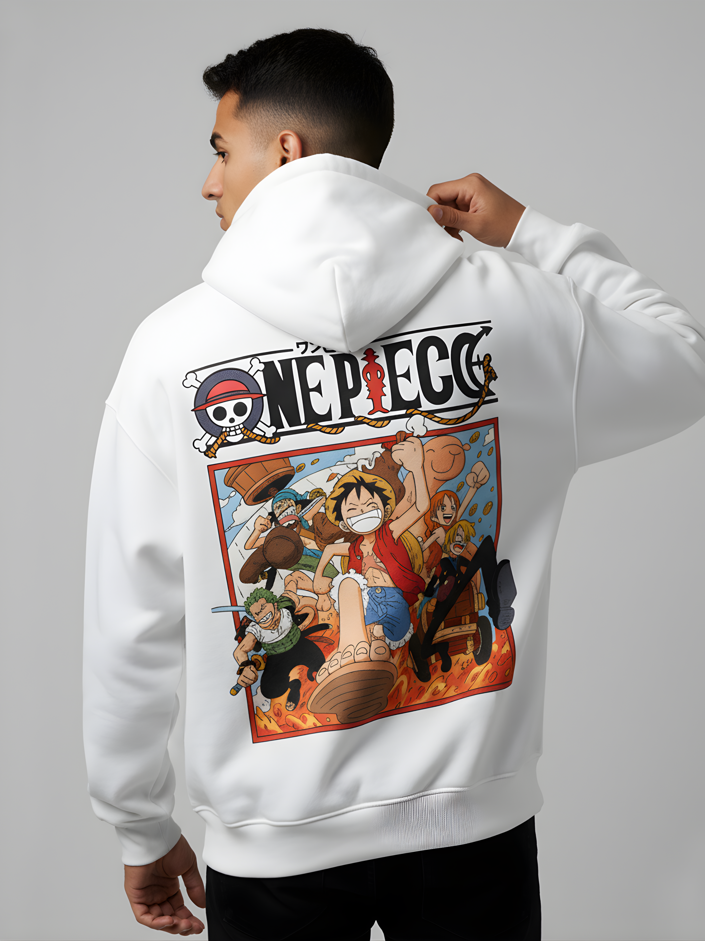One Piece Oversized Hoodie – Pirate King’s Bold Journey