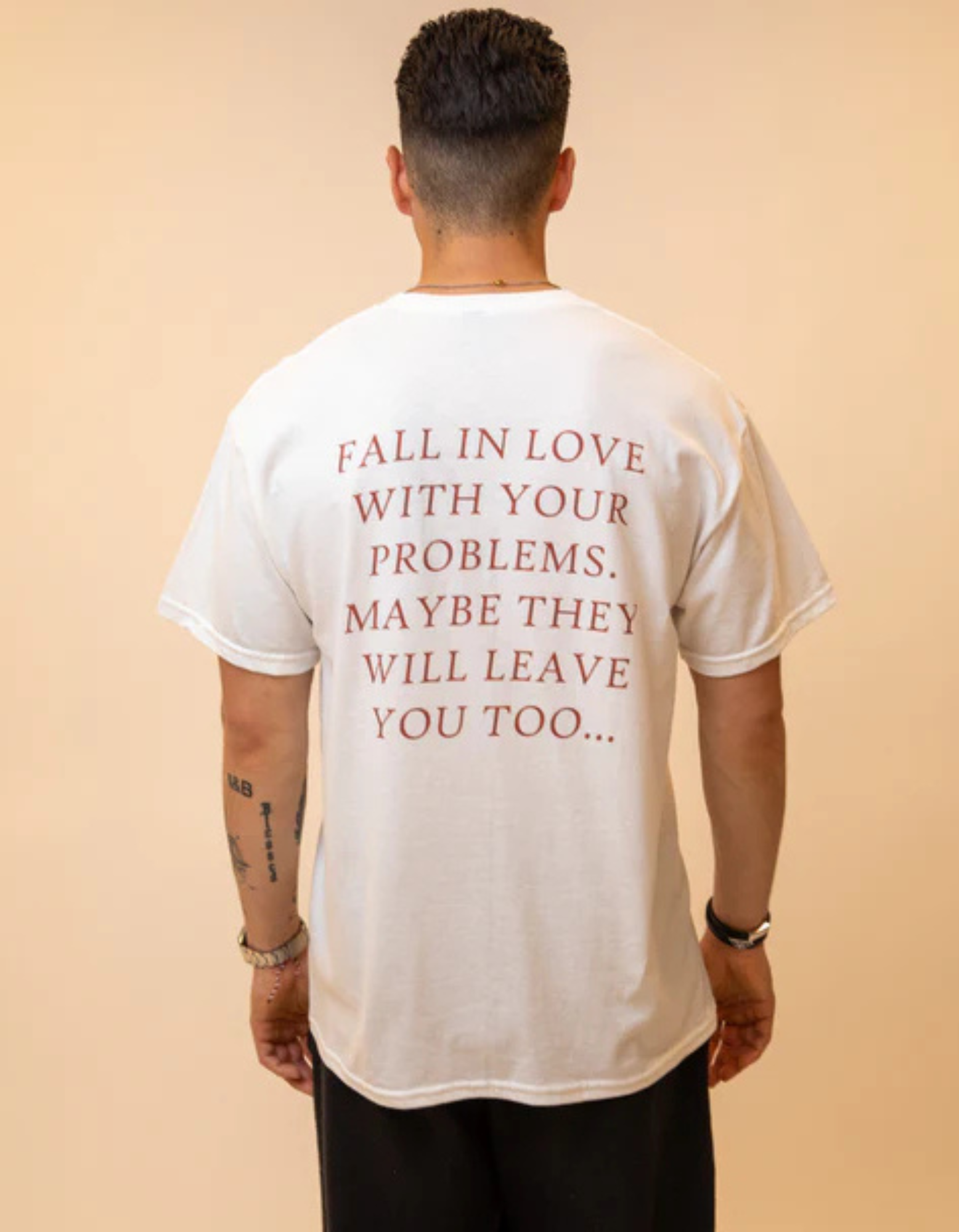 FALL IN LOVE WITH YOUR PROBLEMS Oversized T-Shirt