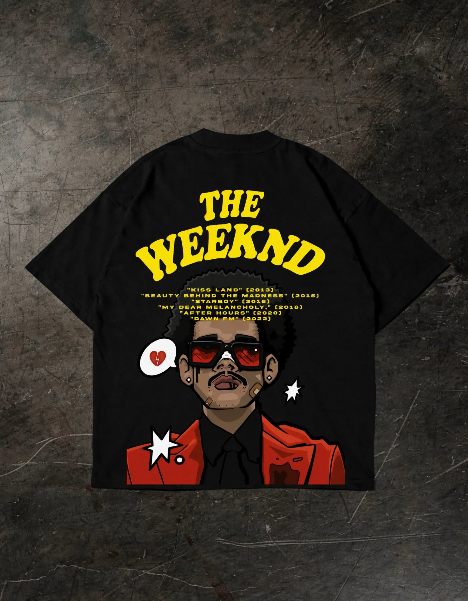 THE WEEKND  streetwear  Oversized T-Shirt