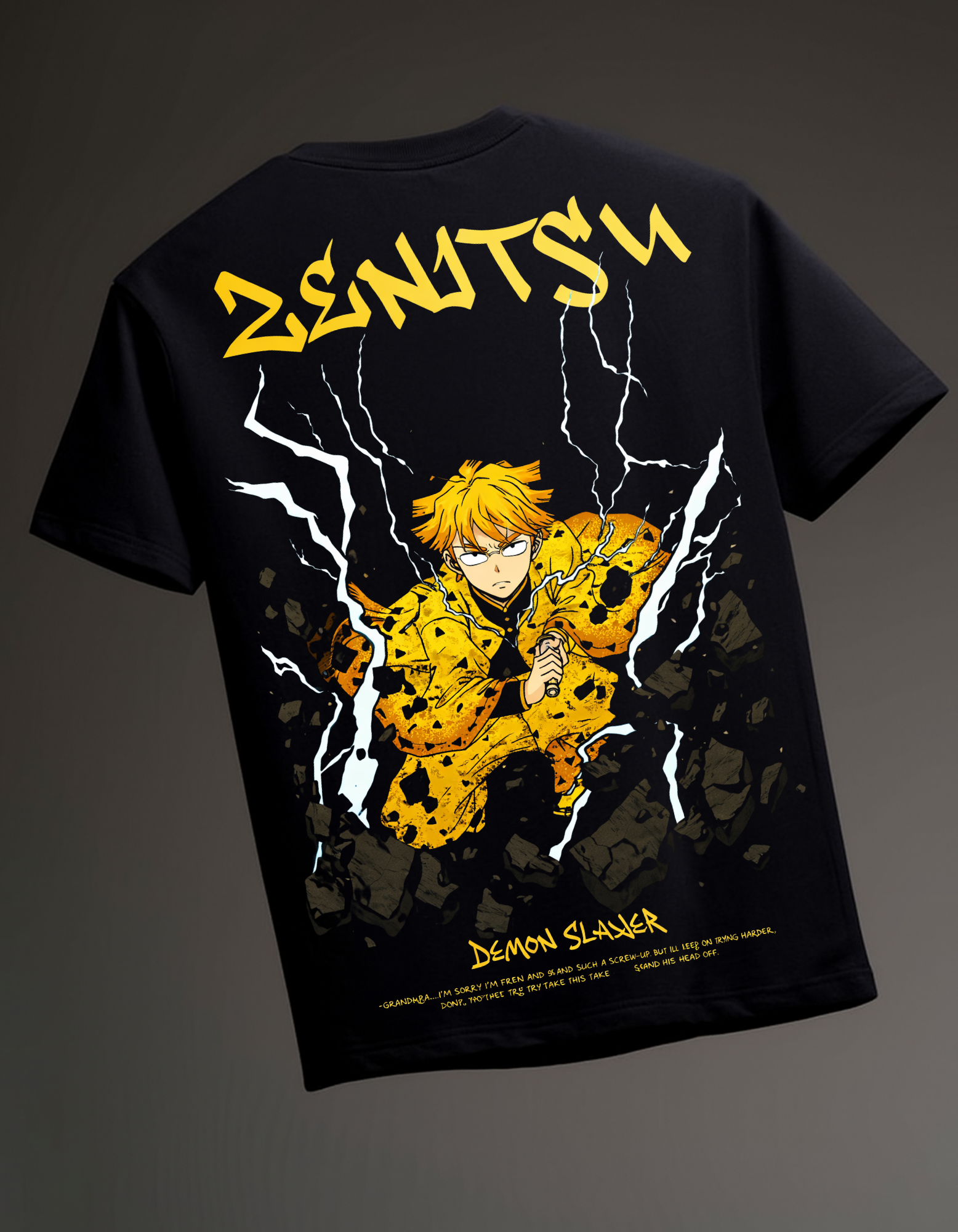 Zenitsu Thunder Breathing Oversized T shirt